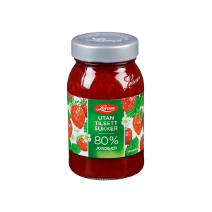 JORDBÆRSYLTETØY U/SUKKER 330G LERUM