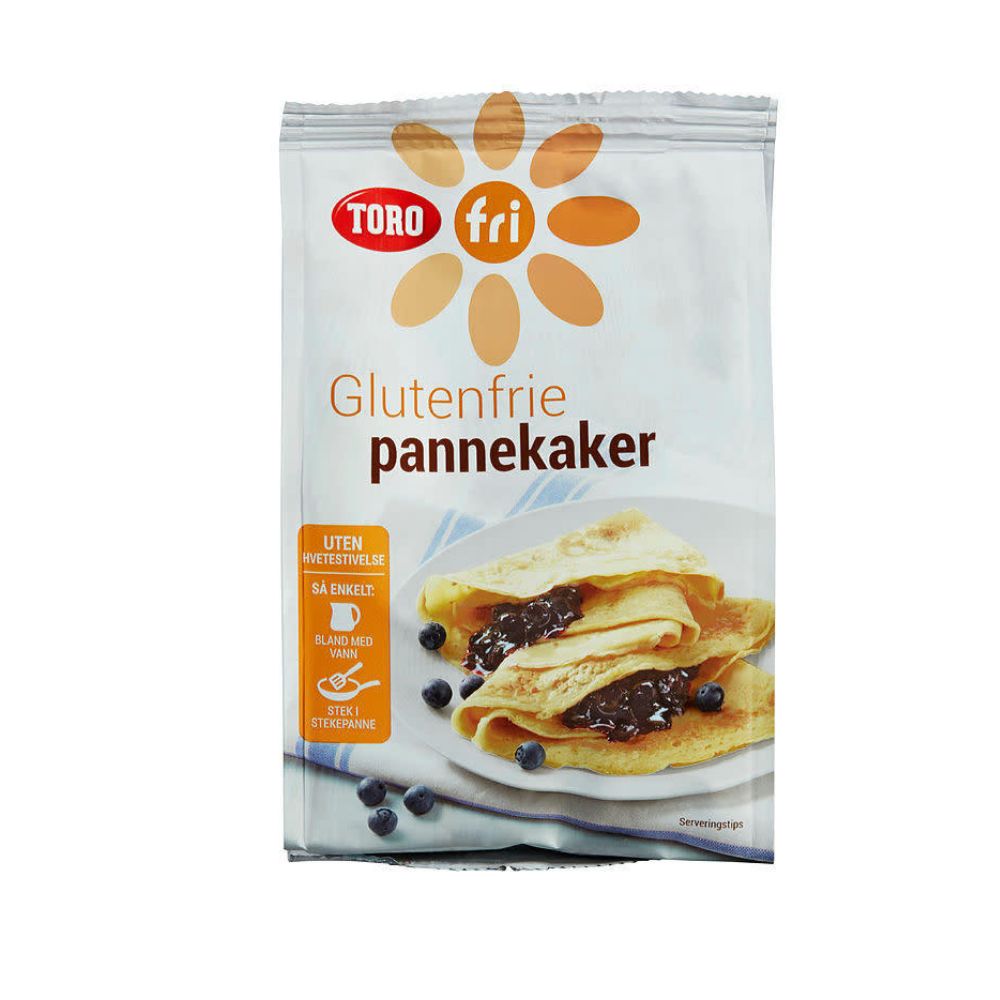 PANNEKAKER MIX GLUTENFRI 187G TORO