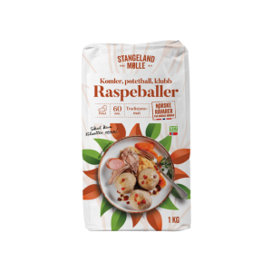 RASPEBALLER 1KG STANGELAND MØLLE